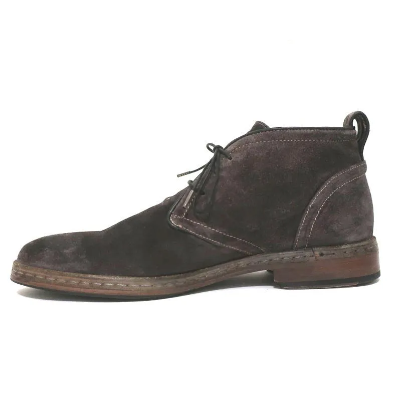 John Varvatos Chukka Boots Dark Gray Suede Size 9