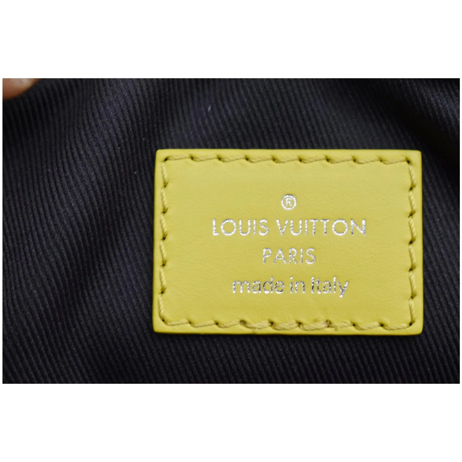 LOUIS VUITTON Danube PM Slim Damier Graphite Epi Pochette Crossbody Bag Blue - Final Sale
