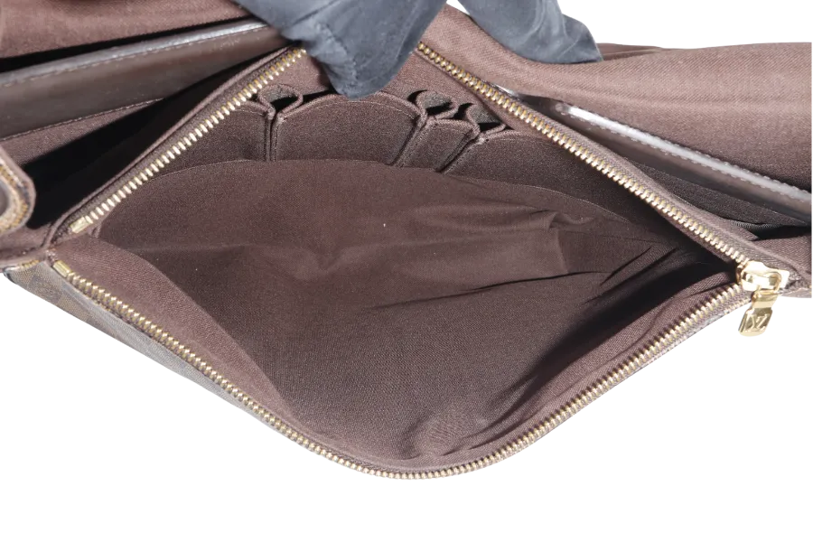 LOUIS VUITTON SPENCER DAMIER EBENE MESSENGER BAG GOLD HARDWARE NO DUST COVER