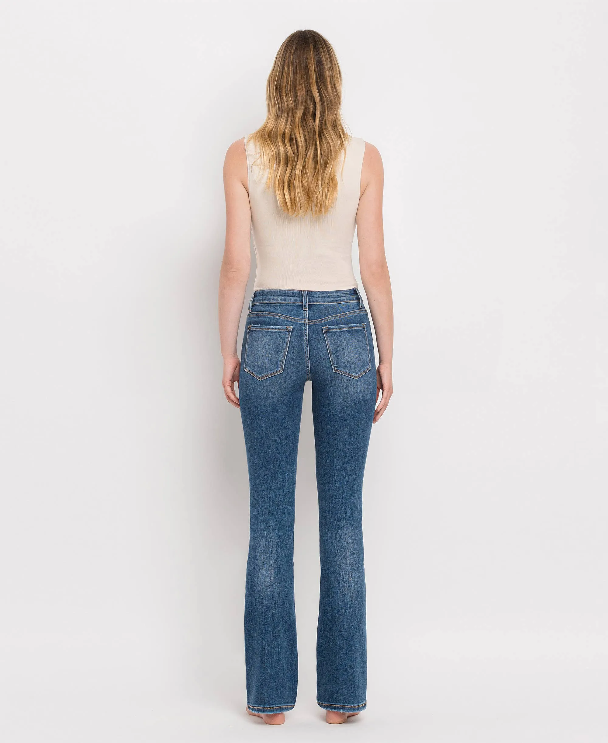 Mid Rise Bootcut Vervet Jeans: Titillating
