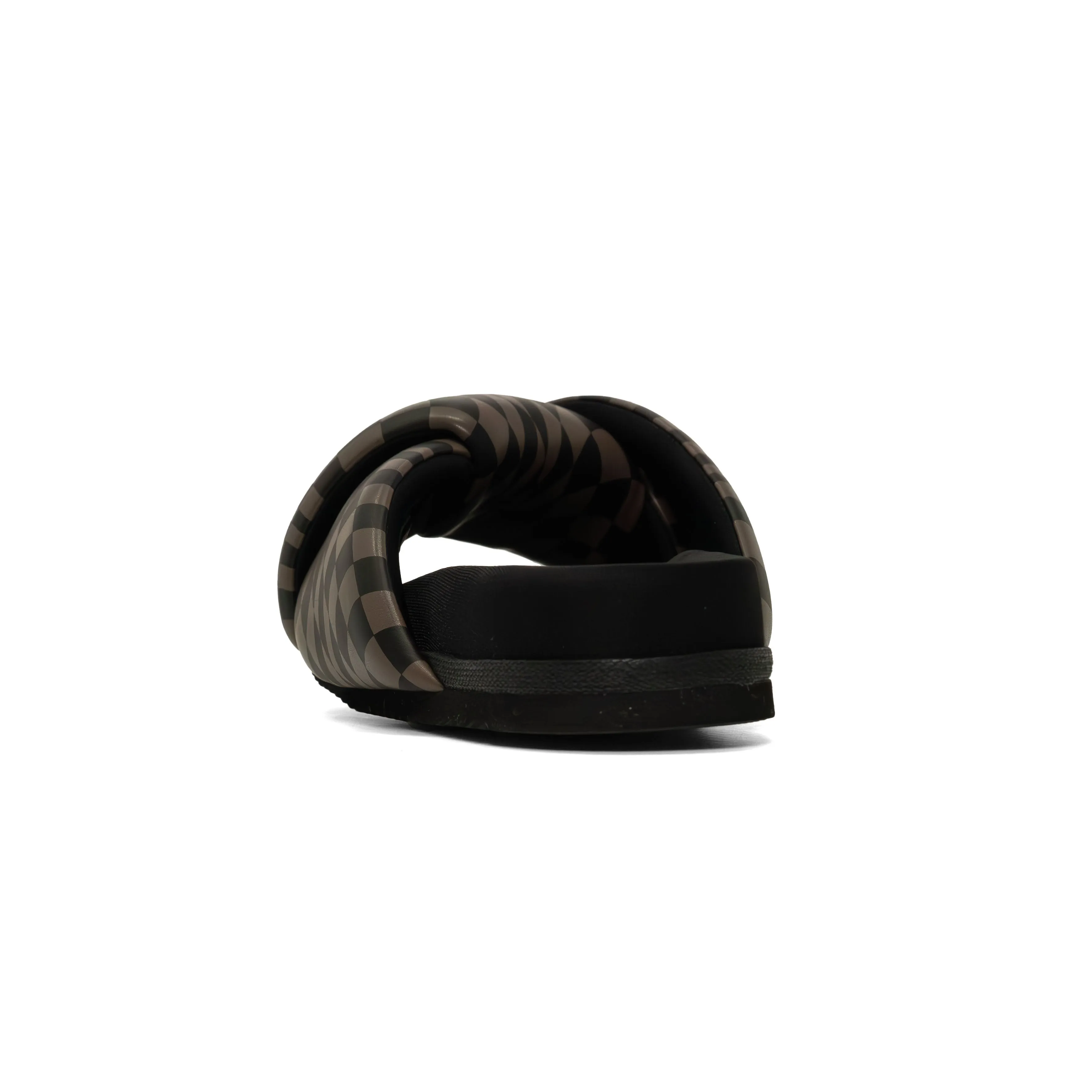 ROAM WAVY CHECK FOLDY BLACK & TAUPE VEGAN LEATHER