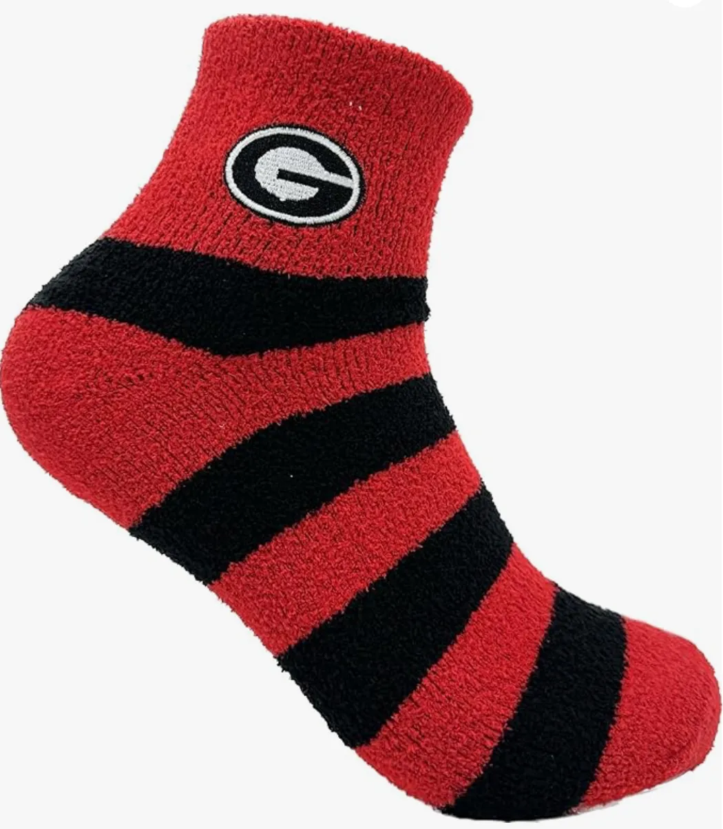 UGA Fuzzy Socks