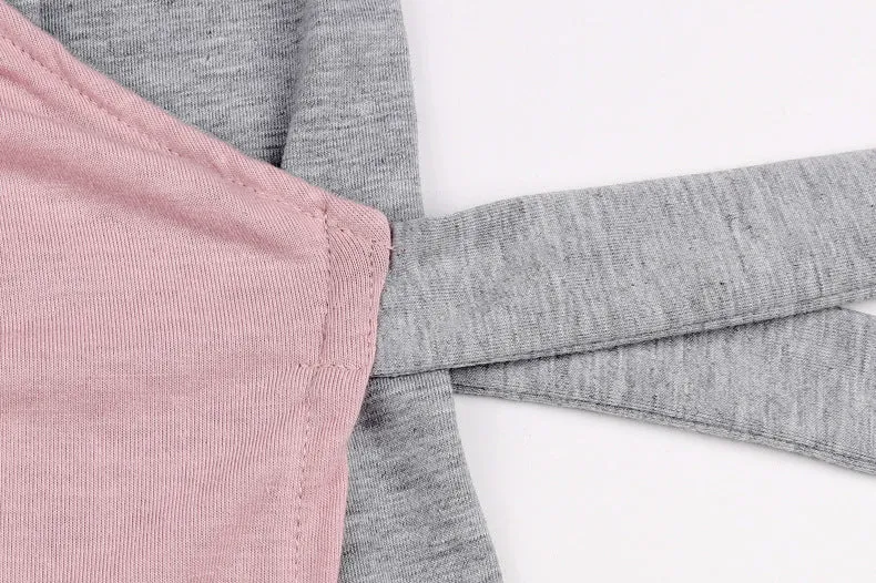 Women's V Neck Cross-Bandage Long Sleeve Sweater
